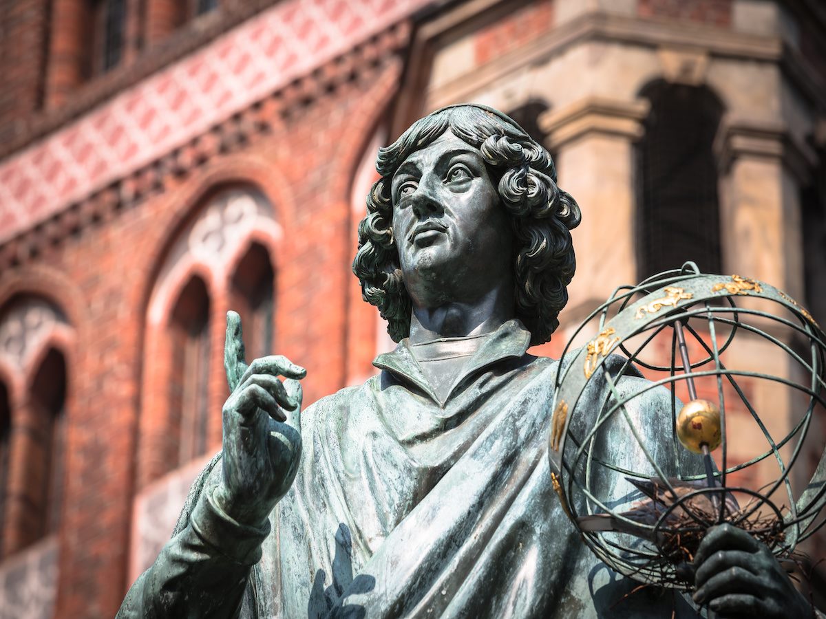 Monument of great astronomer Nicolaus Copernicus