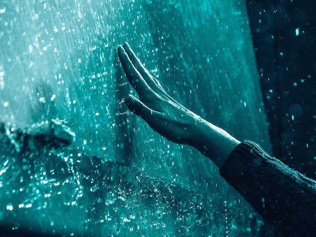 touching a wall