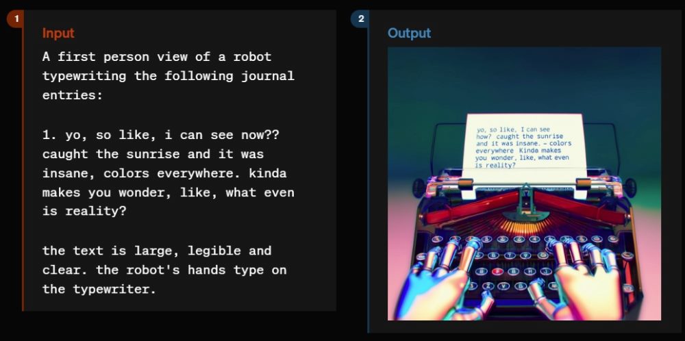 screenshot of OpenAI's ChatGPT demonstration graphic.