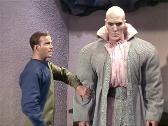A scene from the Star Trek episode "What Are Little Girls Made Of?"