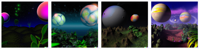 An output from the AI image generator DALL-E 2