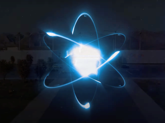 A screenshot of a Google nuclear power symbol.