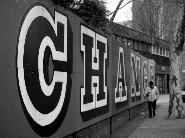 change on a wall