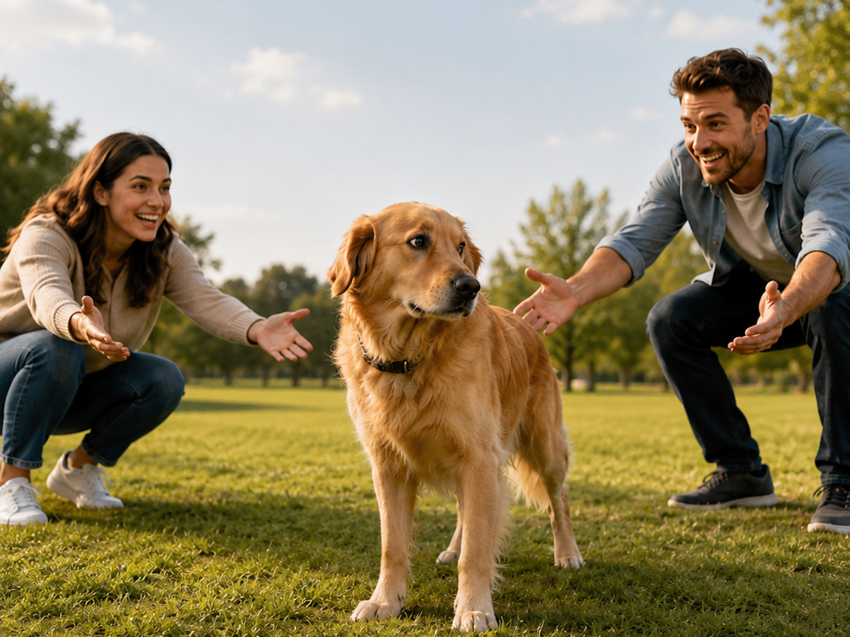 A dog that can't choose between two owners