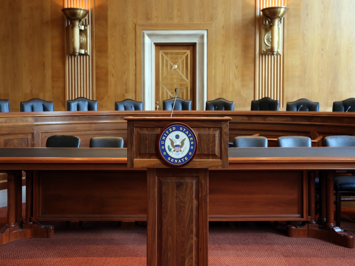 US Senate hearing room