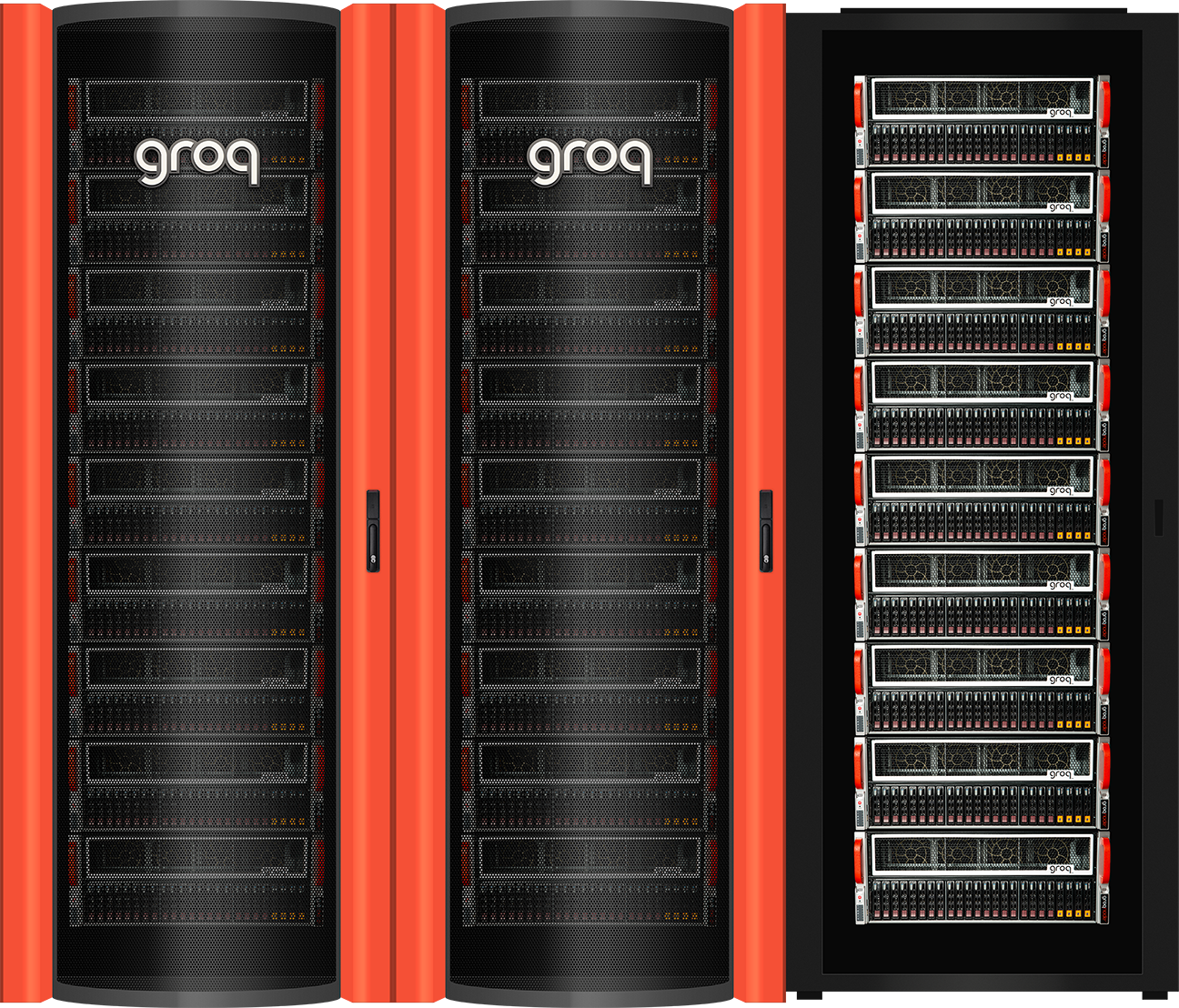 The GroqRack Compute Cluster