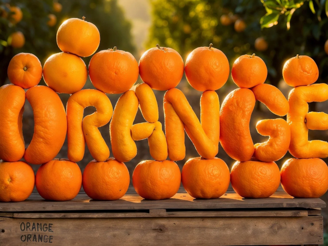 An AI-generated orange image by Leonardo.Ai.