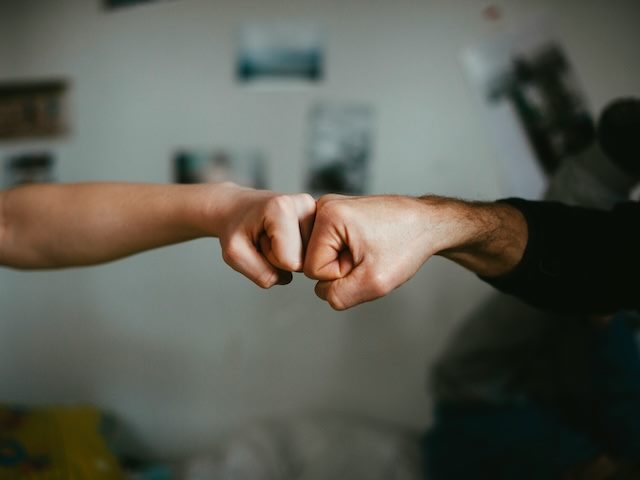 fist bump