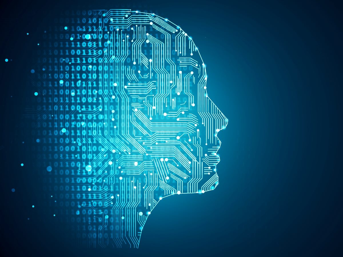 Technology and engineering concept, showing a human brain.