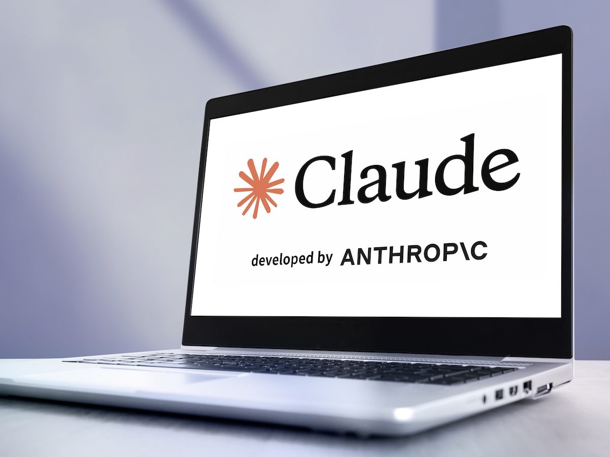 Claude logo on a laptop screen