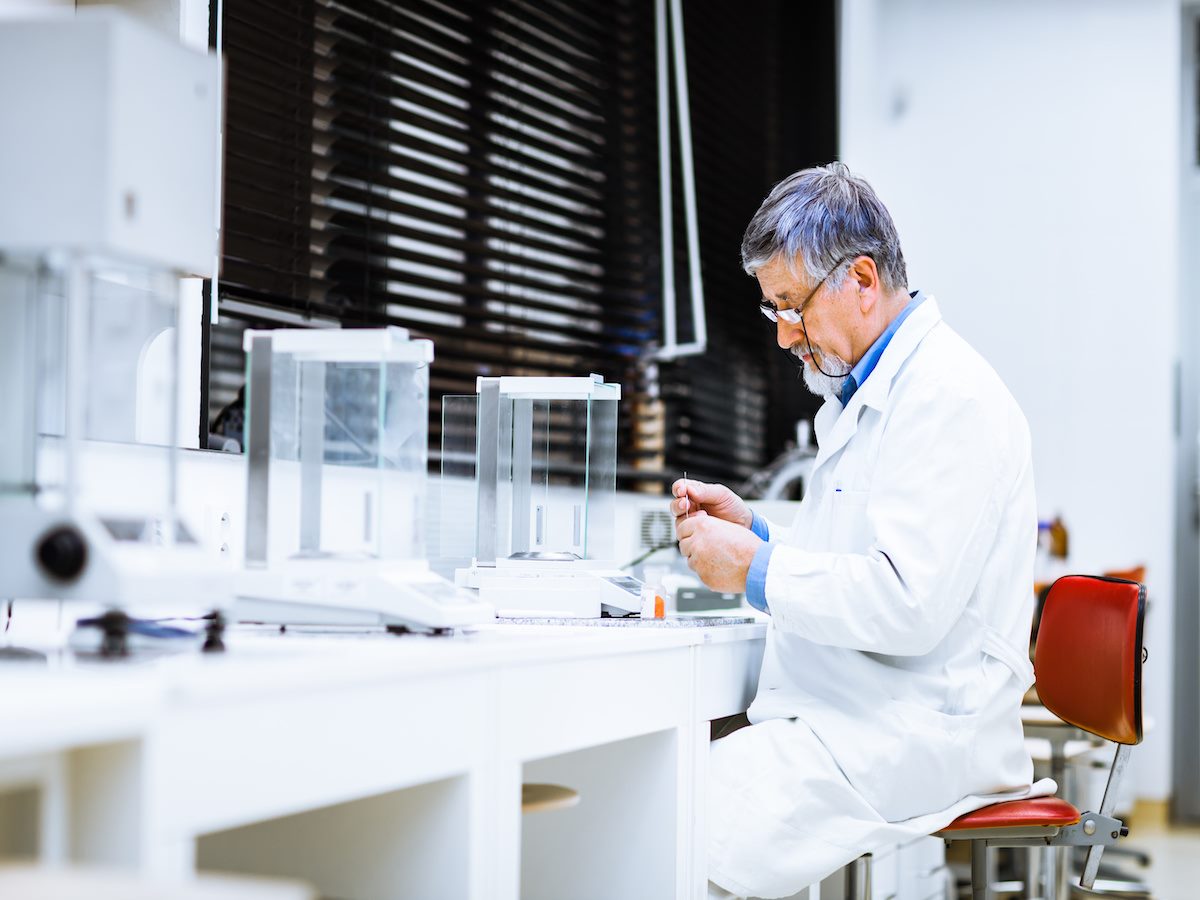 A researcher in a lab