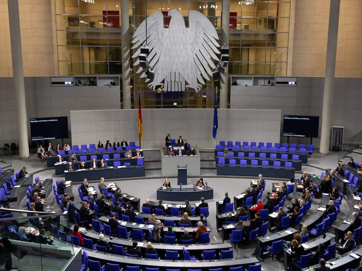 German Bundestag; view into the plenary hall