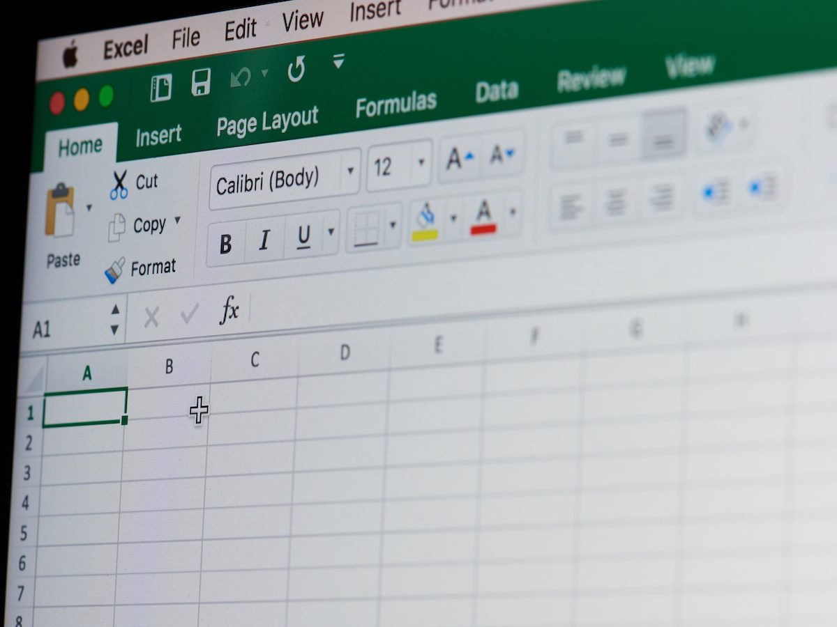 Microsoft office excel spreadsheet