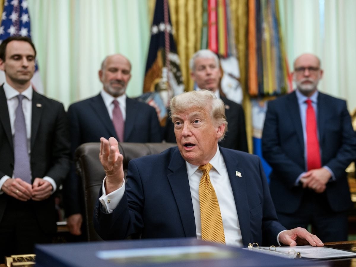 President Donald J. Trump signs Executive Orders on quantum in the Oval Office