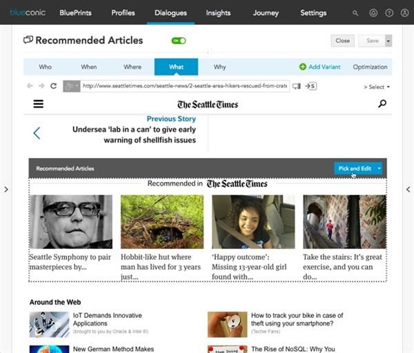 BlueConic Recommendations Engine
