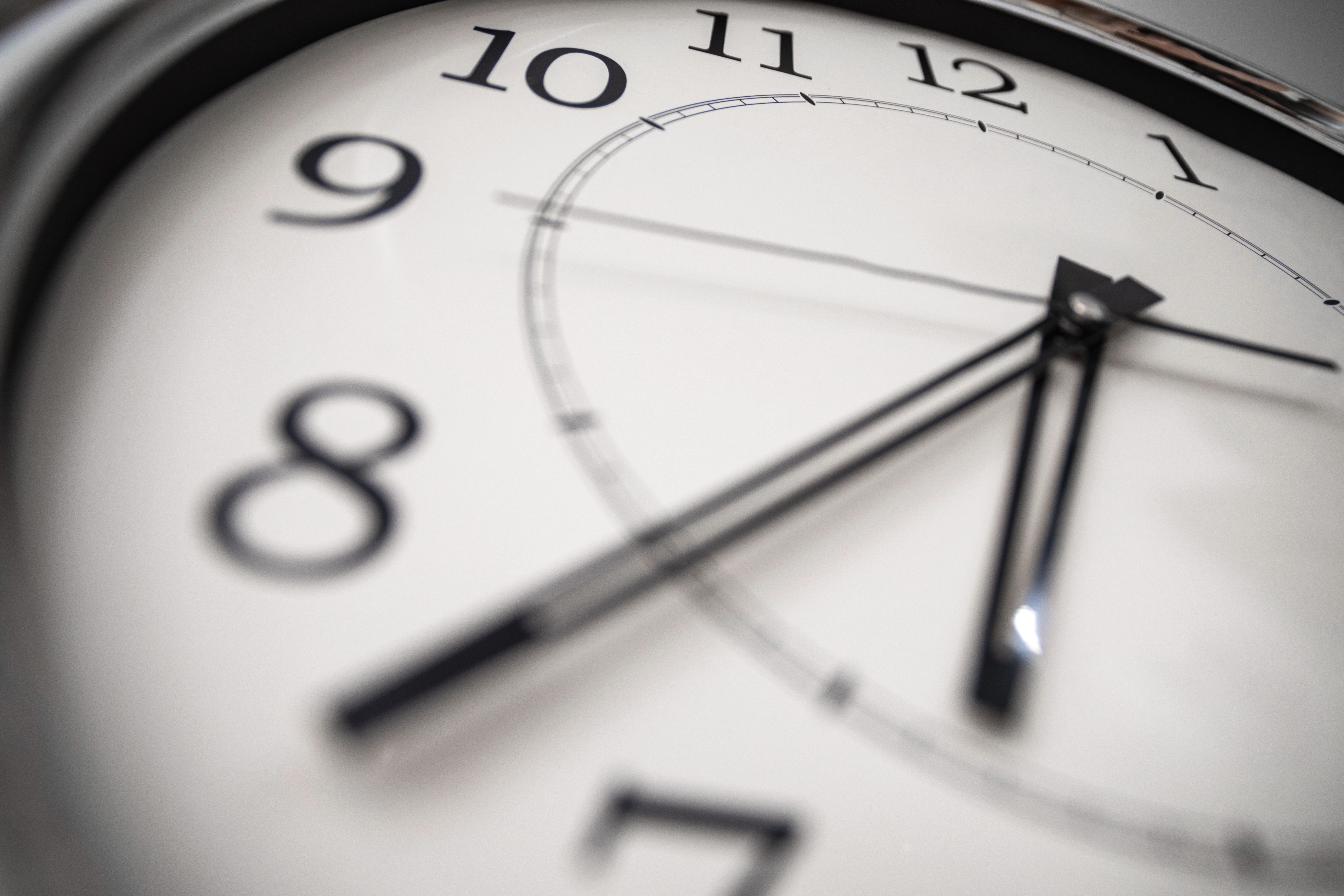 A clock face