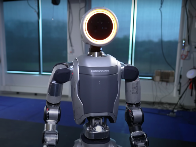 Screenshot of Boston Dynamics' Atlas robot April 2024.