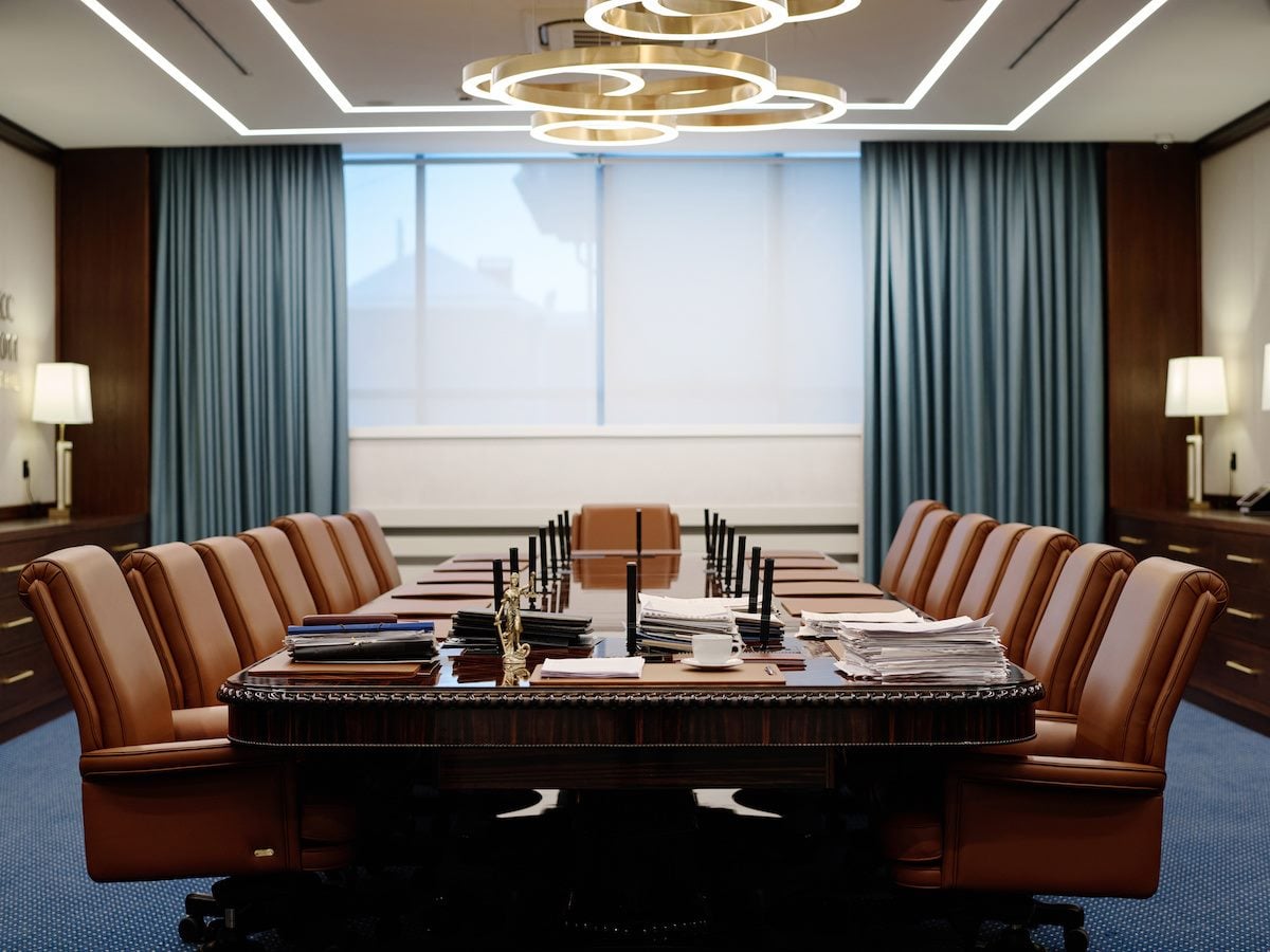 A conference room