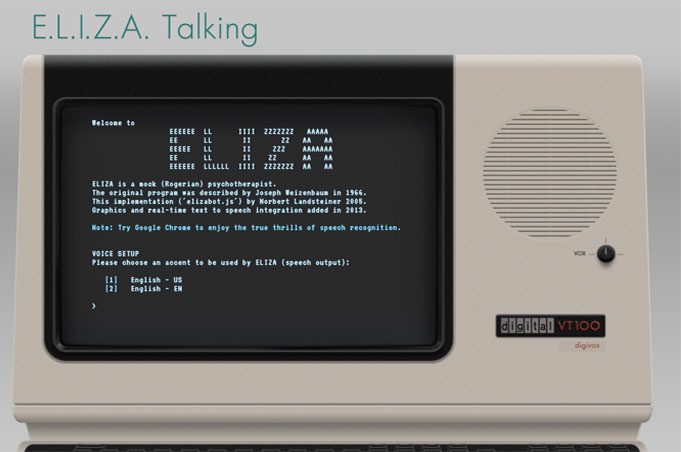 ELIZA talking