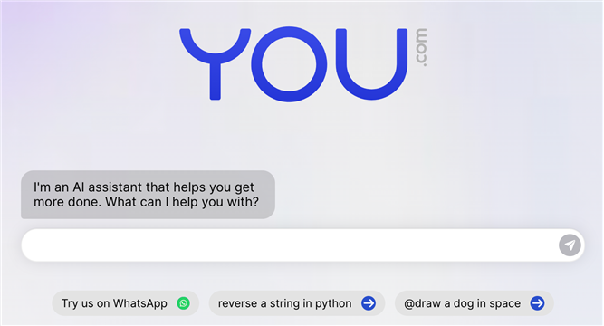 YouChat, a ChatGPT and search engine alternative.