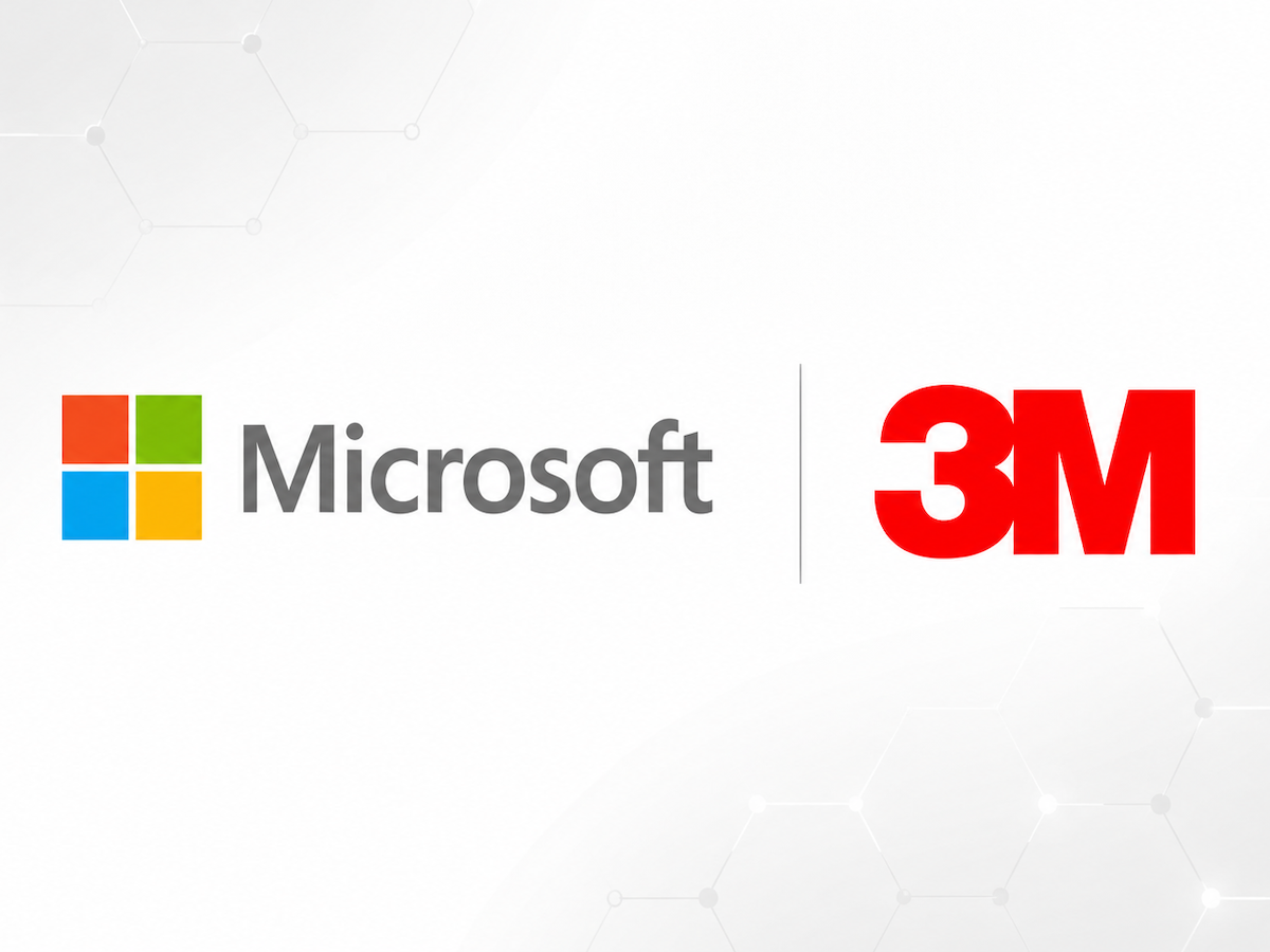Microsoft and 3M logos