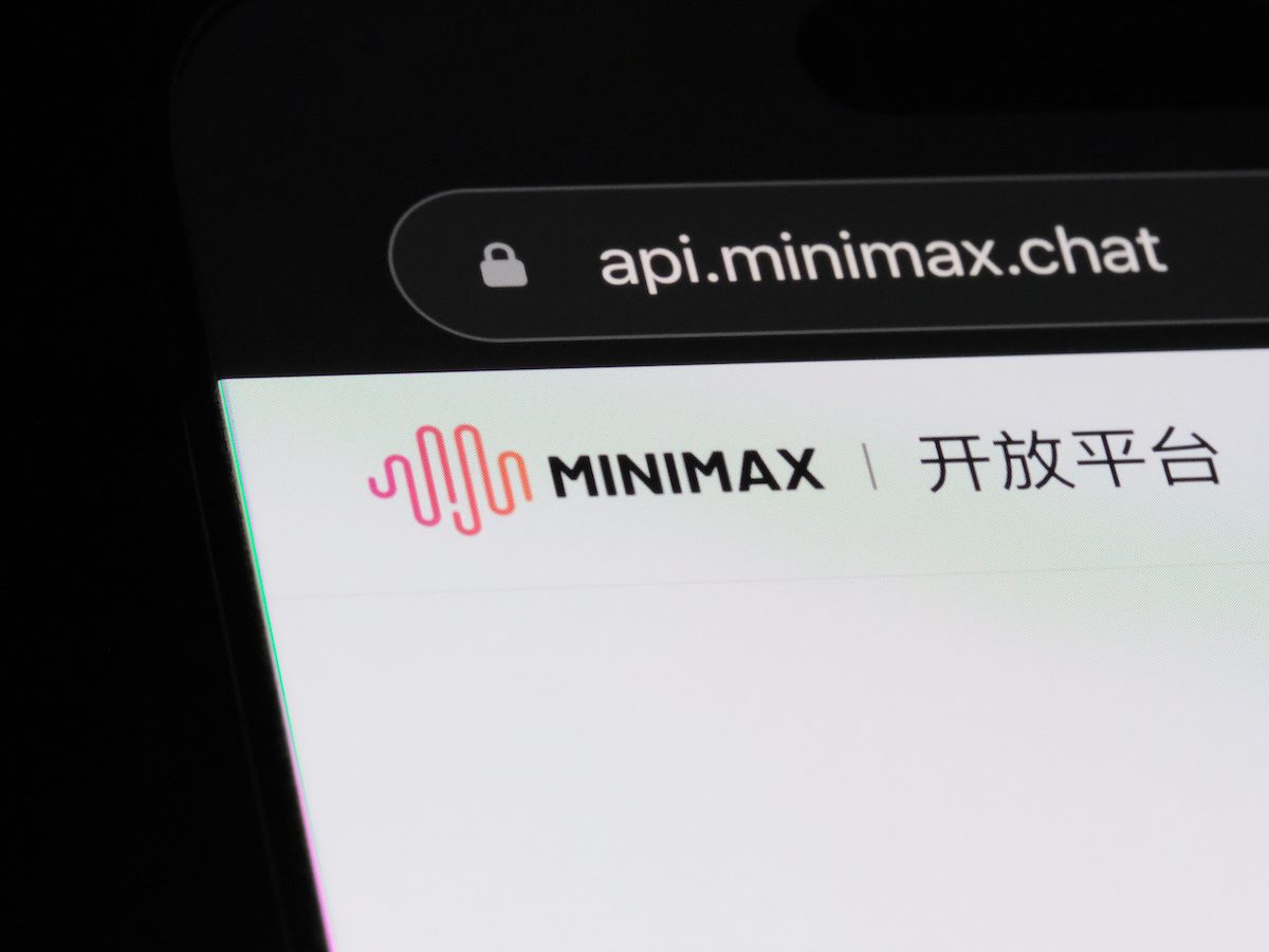 MiniMax company brand logo on website 