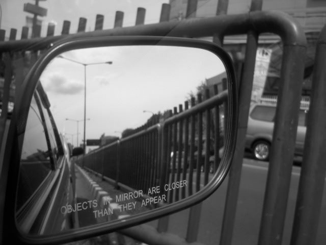 “Object in Mirror” by Sabda Renjana is licensed under CC BY 2.0