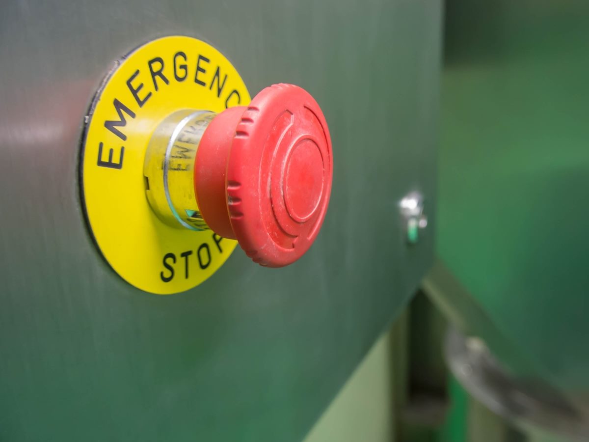 emergency stop button