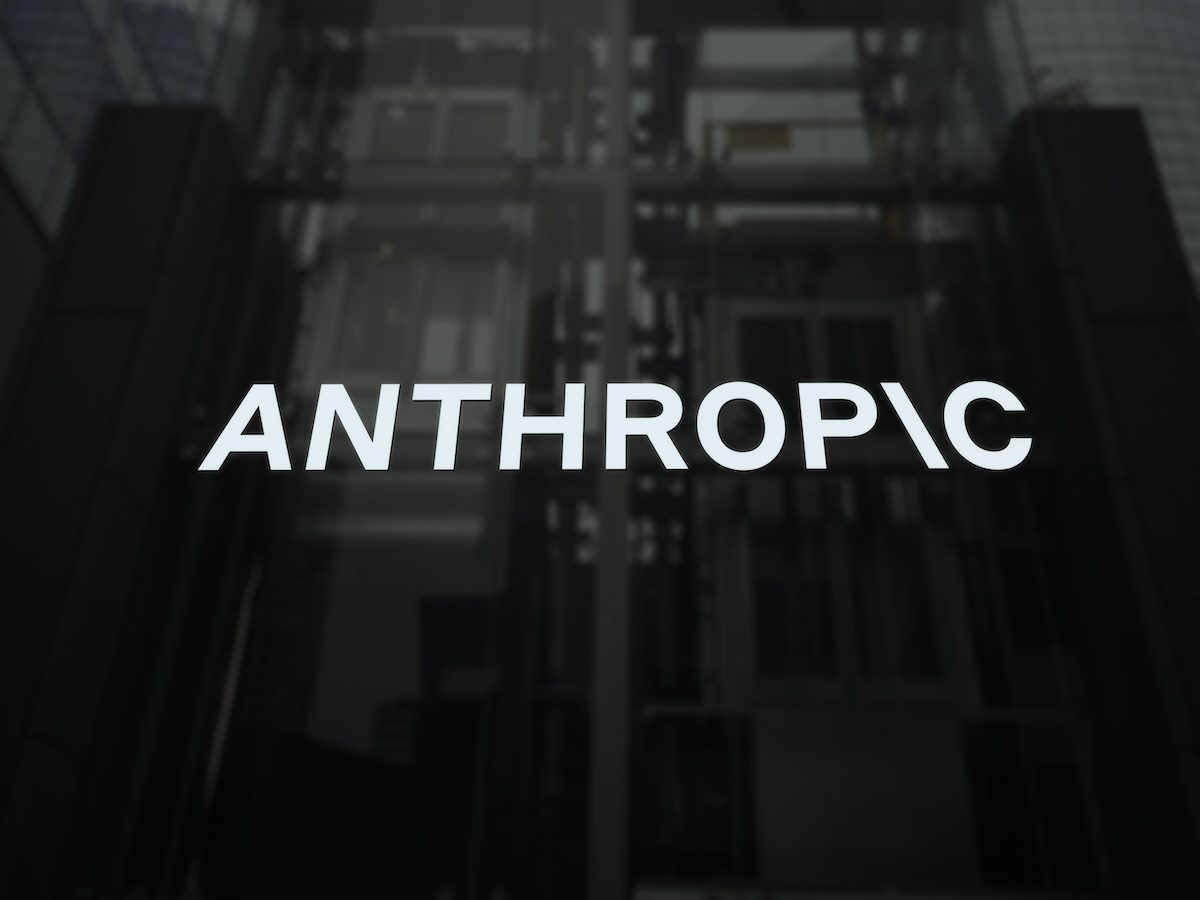 Anthropic logo on building