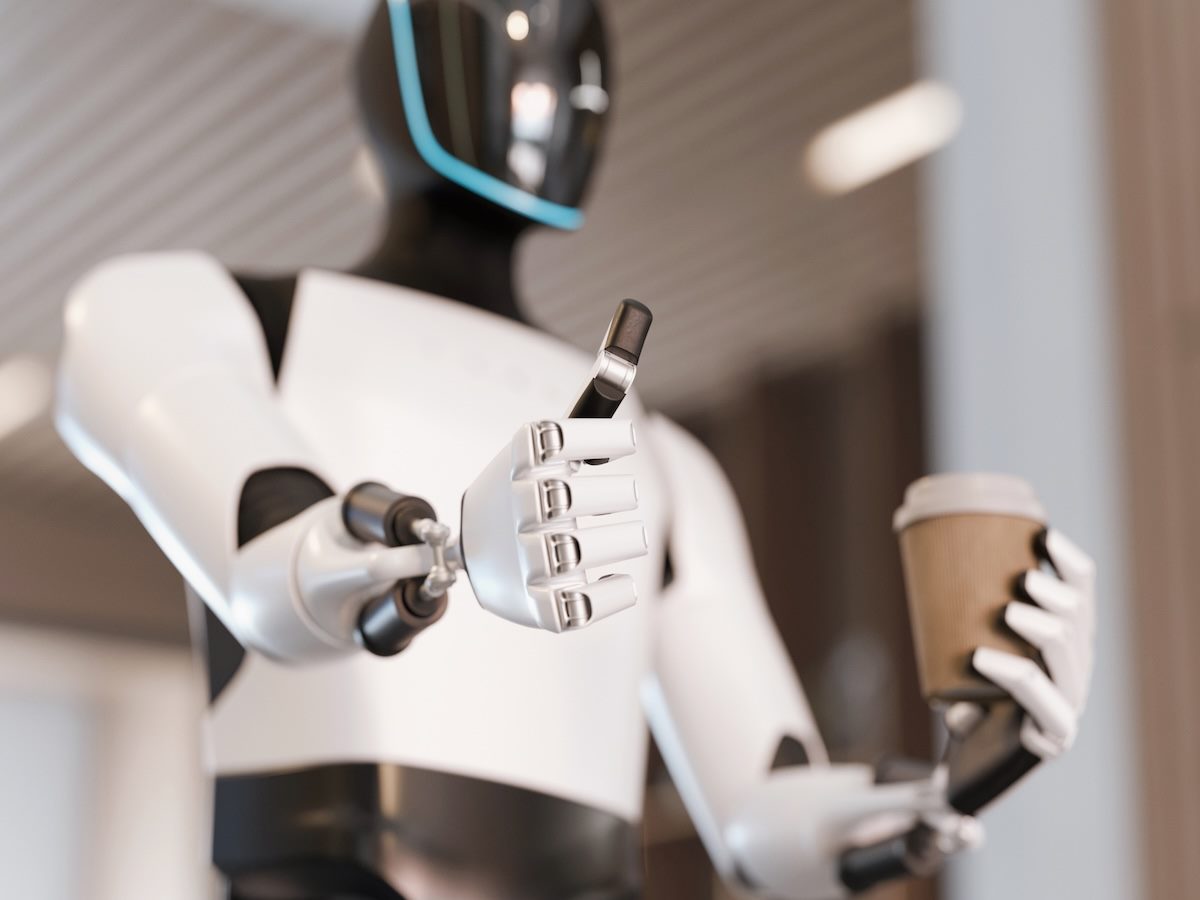 robot giving a thumbs up