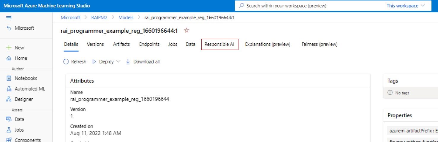 Microsoft's Azure Responsible AI Dashboard
