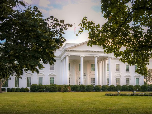 The front of The White House.