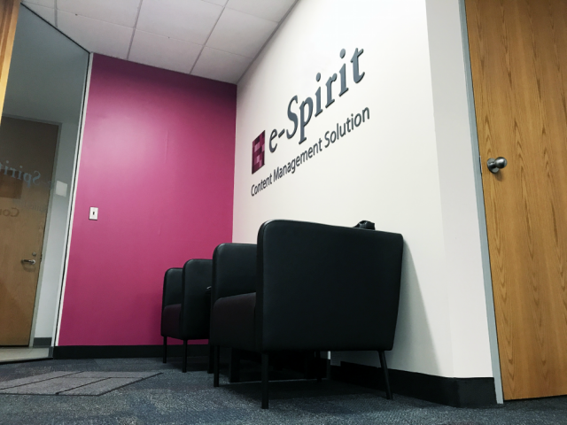 Shot inside the e-Spirit Boston office