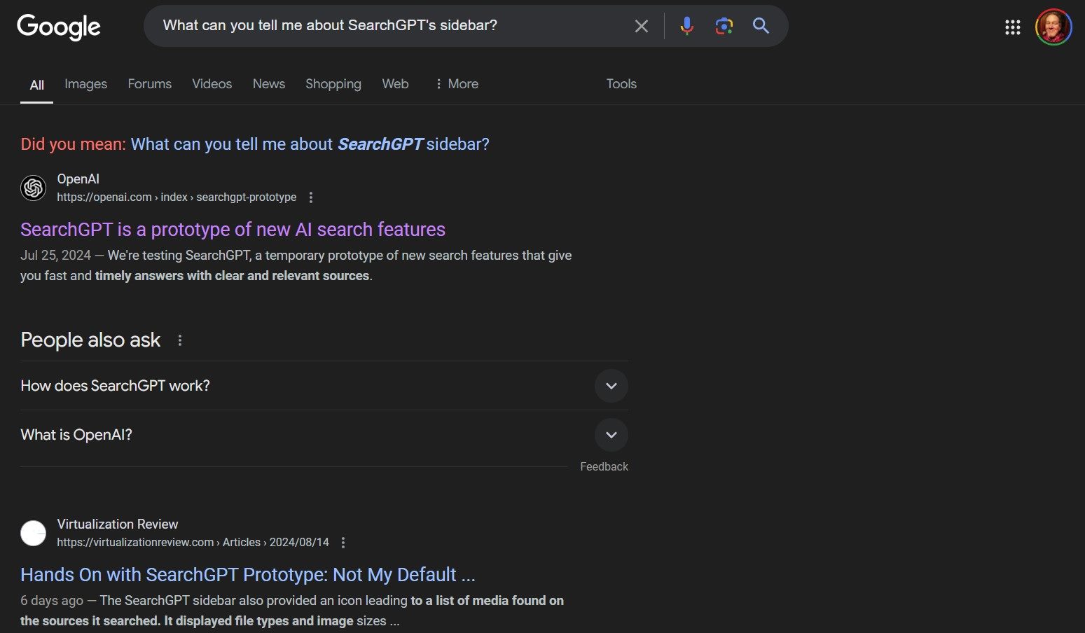 google sidebar