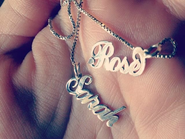 broken nameplate necklace