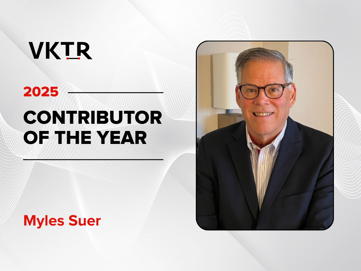 Myles Suer, VKTR contributor of the year