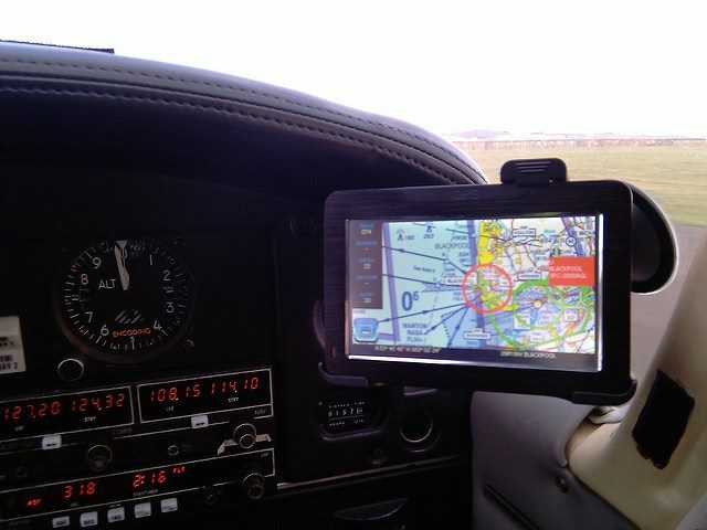 GPS inside a car.