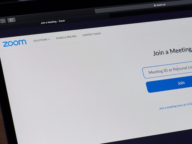 Zoom join a meeting screen