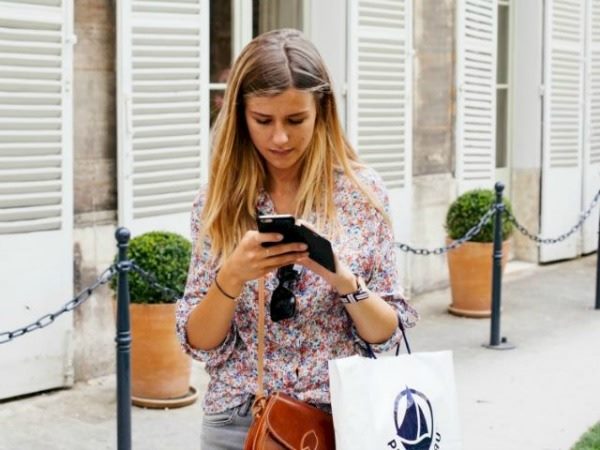 woman on cell phone