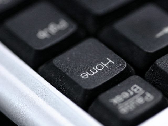 "home" key on a PC keyboard