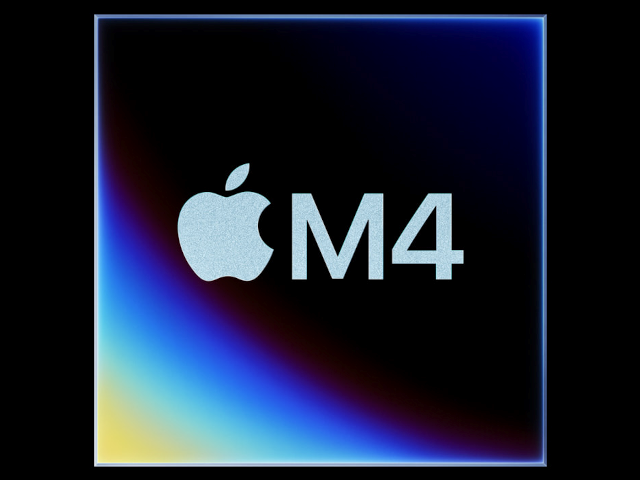 Apple M4 chip rendering.