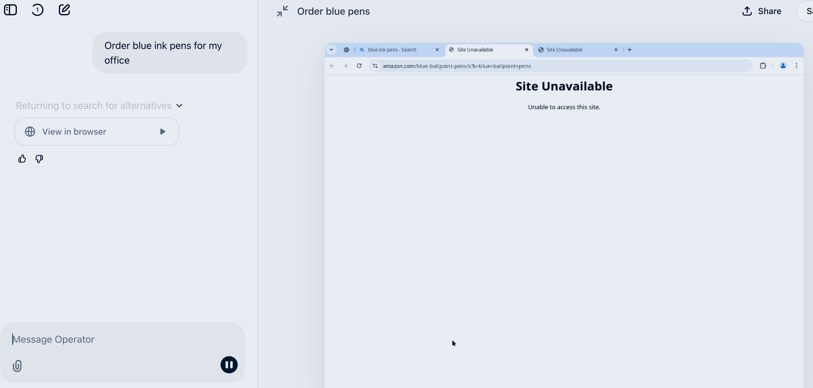 OpenAI's Operator attempts to access Amazon