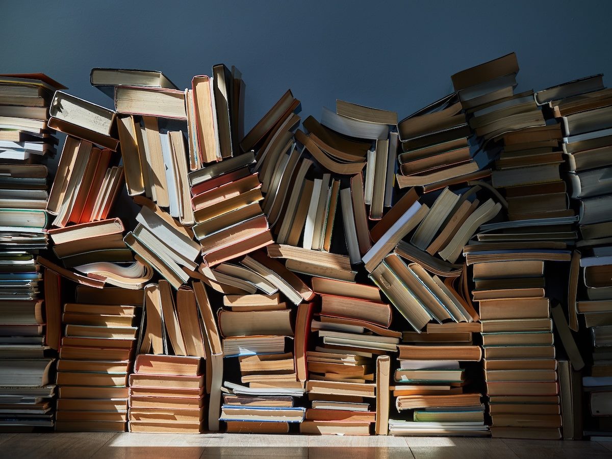 A pile of books