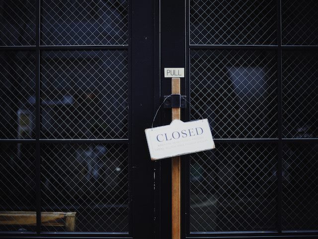 closed up business 