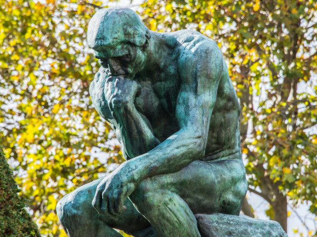 "The Thinker" statue in Paris, France.