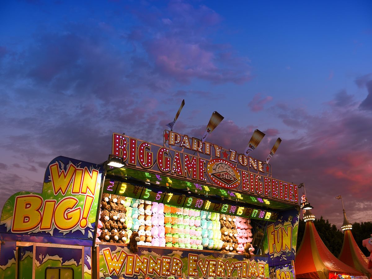 carnival game at the Orange County Fair
