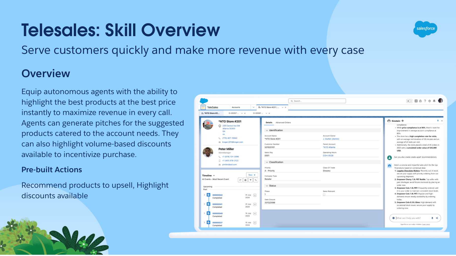 Telesales skills agentforce