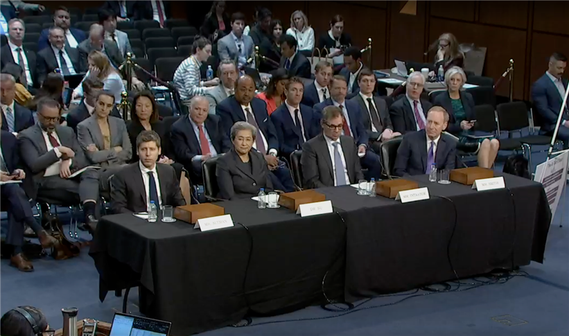 OpenAIs Sam Altman, AMD's Lisa Su, CoreWeave's Michael Intrator and Microsoft's Brad Smith at the May 8 Committee Hearing on US AI Capabilities