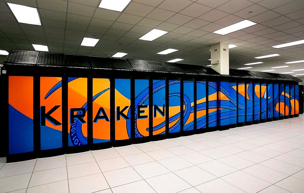 The Cray XT5 Kraken supcomputer, managed by the University of Tennessee and funded by the National Science Foundation