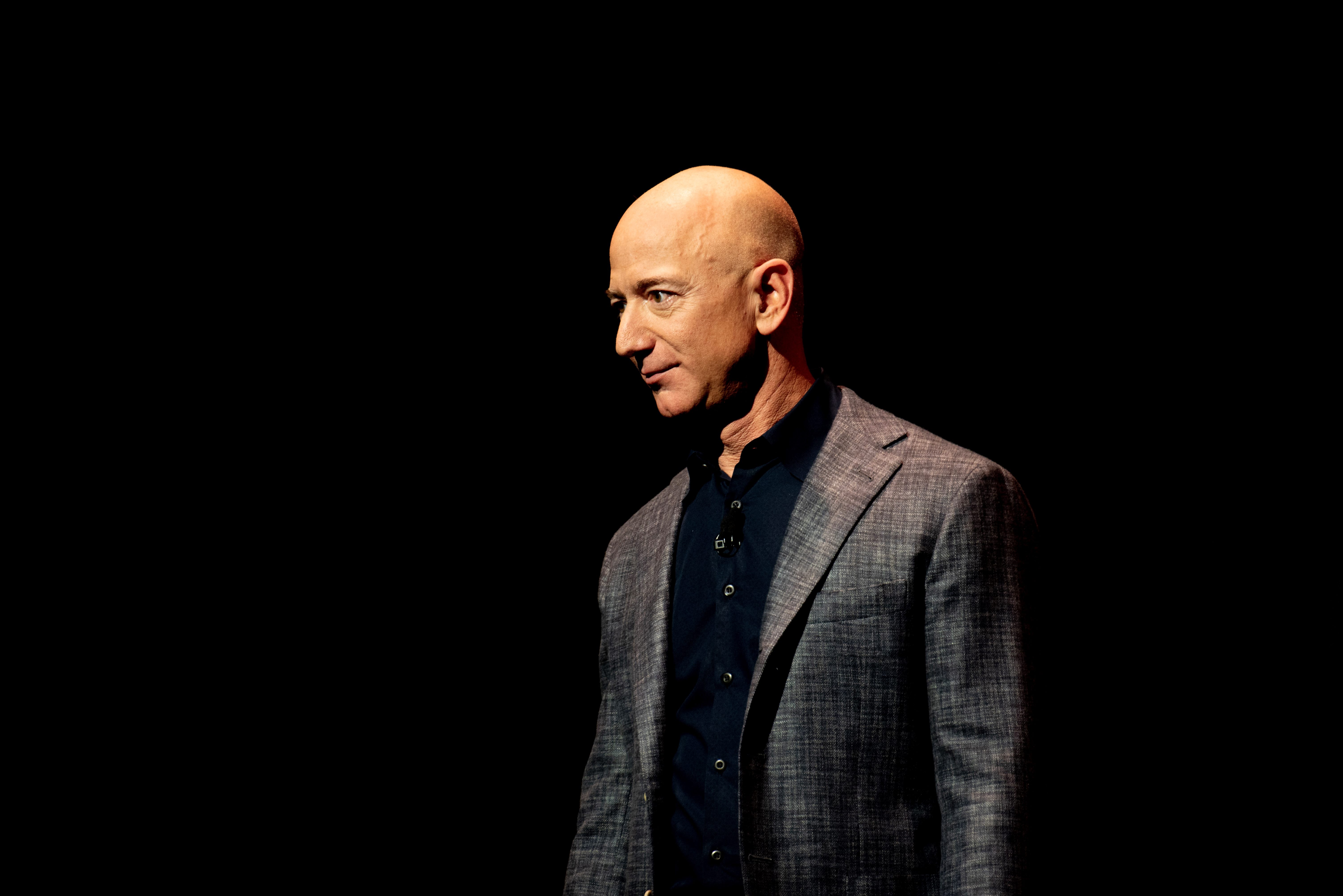 Jeff Bezos at the Unveiling of Blue Origin's Lunar Lander in Washington, DC in 2019
